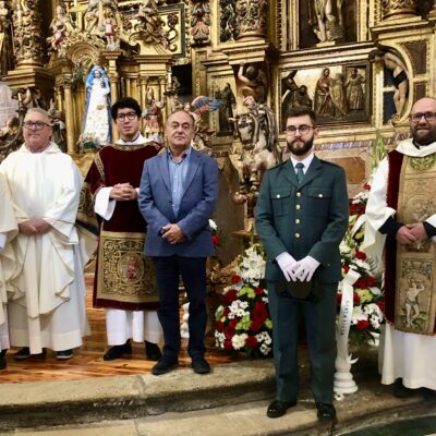 La talla restaurada de San Millán vuelve para su fiesta en Orihuela del Tremedal