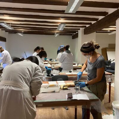 El curso de consolidación y restauración de morteros ha concluido con éxito en la Fundación Santa María de Albarracín