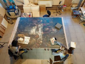 La fundación Santa María de Albarracín ha restaurado la «Última cena» de la Iglesia de Santa María la Mayor de Alcañiz