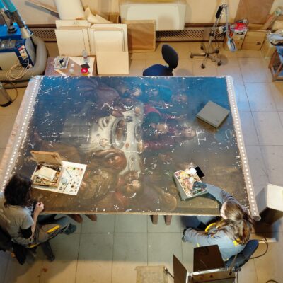 La fundación Santa María de Albarracín ha restaurado la «Última cena» de la Iglesia de Santa María la Mayor de Alcañiz