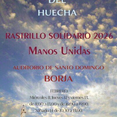 El Arciprestazgo del Huecha organiza el Rastrillo Solidario 2026 a beneficio de Manos Unidas
