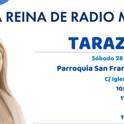 La imagen de La Reina de Radio María estará en Tarazona y su entorno hasta el 4 de marzo