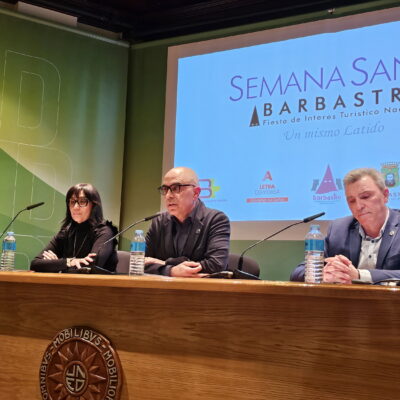 Barbastro presenta la Semana Santa 2026, anunciada por la Virgen de la Soledad