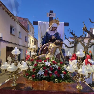 La Piedad de Monzón tiñó de devoción el Miércoles Santo con su tradicional traslado
