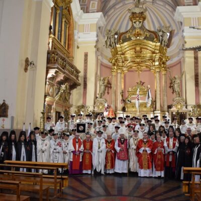 Nuevos canónigos honorarios de la Orden del Santo Sepulcro en la basílica del Santo Sepulcro de Calatayud