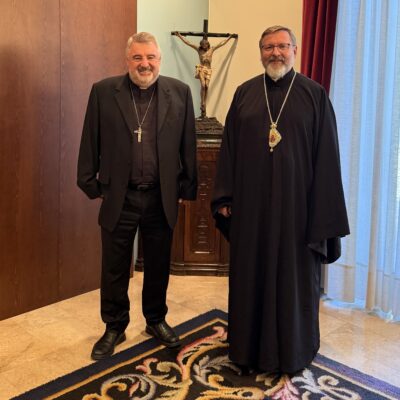El primado de la Iglesia Grecocatólica Ucraniana visita Zaragoza en el marco de su viaje pastoral por España