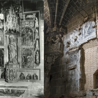 Avanza la restauración del retablo gótico de Santiago de la Catedral de Tarazona