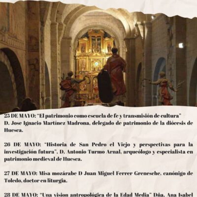 Ciclo de conferencias en la iglesia de san Pedro el Viejo de Huesca
