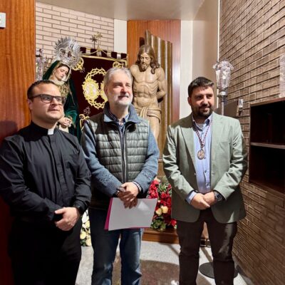 Sergio Espluga toma posesión como nuevo presidente de la Cofradía de Jesús Atado a la Columna de Barbastro