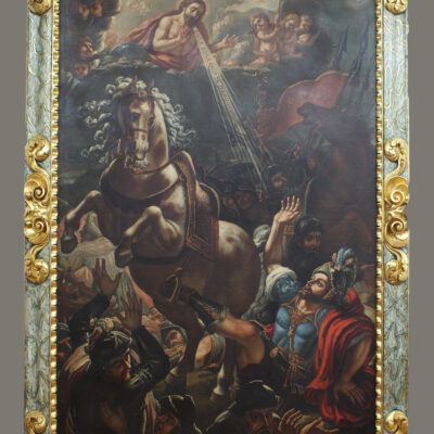 Restaurado el lienzo barroco de la Conversión de San Pablo de la iglesia de la Magdalena de Tarazona