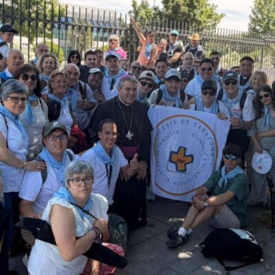 55 peregrinos de Tarazona viven una jornada inolvidable en la Vigilia de los Jóvenes con el Papa León XIV