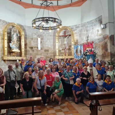 Candasnos acogió con éxito la convivencia diocesana de la Hospitalidad de Nuestra Señora de Lourdes