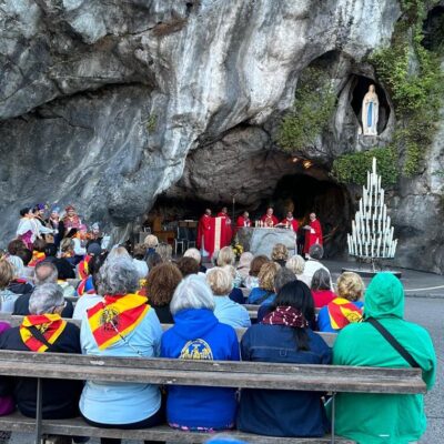 Los peregrinos de la Diócesis de Barbastro-Monzón llevan a Lourdes la celebración del Año Jubilar de San Ramón Obispo