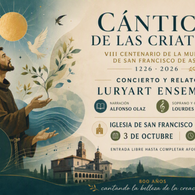 Tarazona celebra el VIII Centenario de la muerte de San Francisco con un recital de Luryart que une palabra, música y contemplación