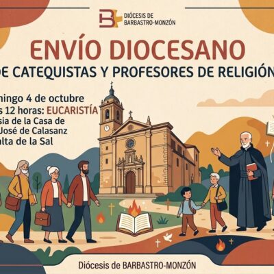 Peralta de la Sal acogerá el envío diocesano de catequistas y profesores de Religión de Barbastro-Monzón