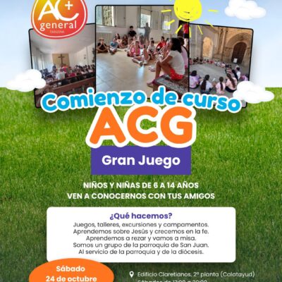Acción Católica General invita a los niños de Calatayud a comenzar el curso con un gran juego