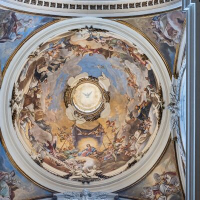 La cúpula Regina Patriarcharum de la Basílica del Pilar recupera su esplendor original gracias a Fundación Ibercaja
