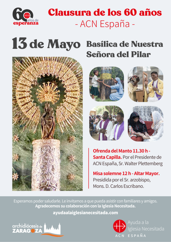 Misa 60 años virgen de Fátima - Basílica de Nuestra Señora del Pilar